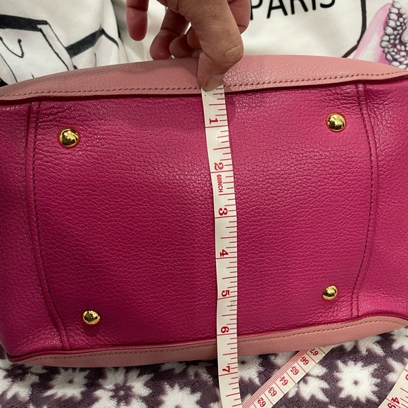 SOLD already! Miu Miu Madras Bi-color Baulleto Top handle 2 way crossbody bag - Picture 11 of 11